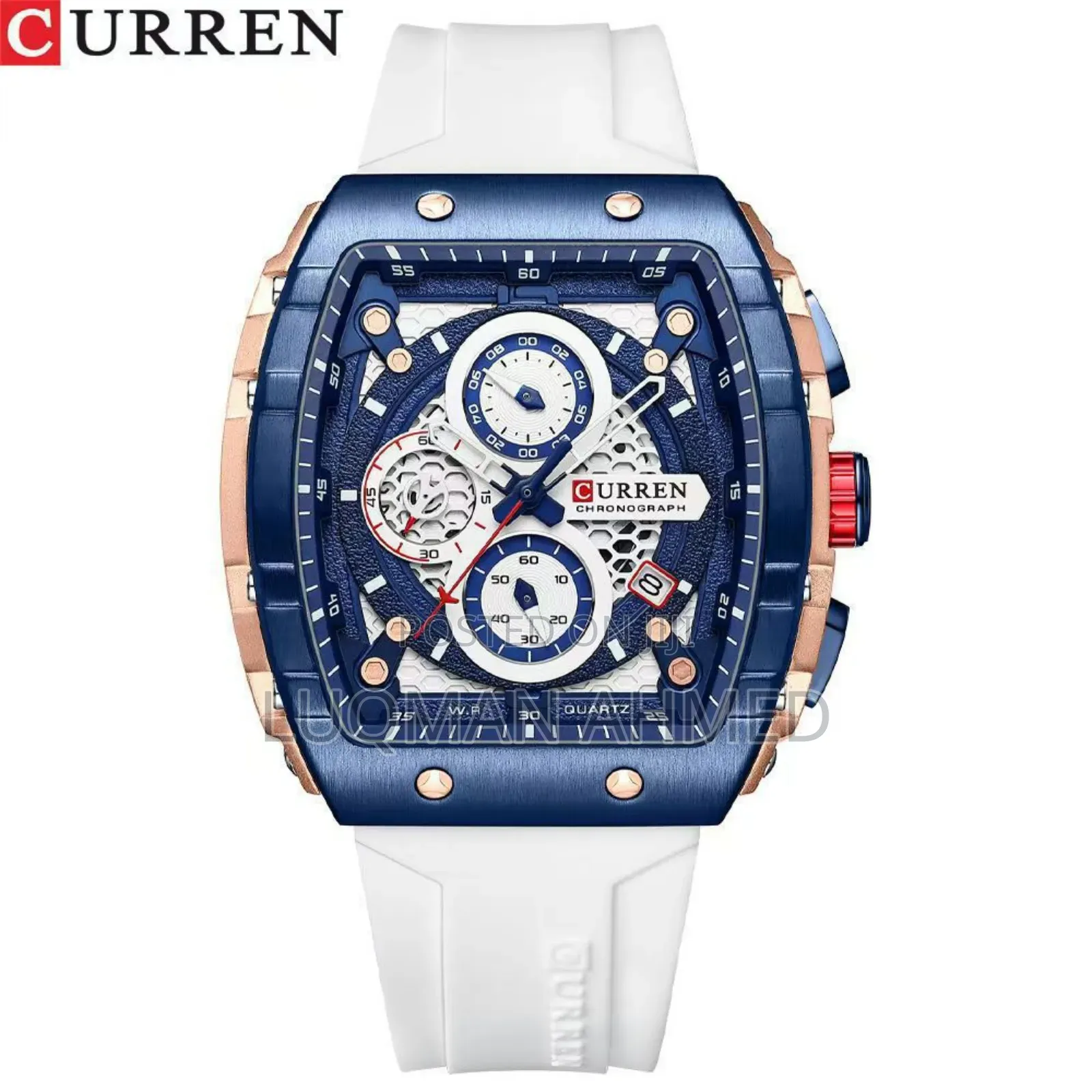 CURREN Rubber  Active Chronograph Comes With Box and Bag