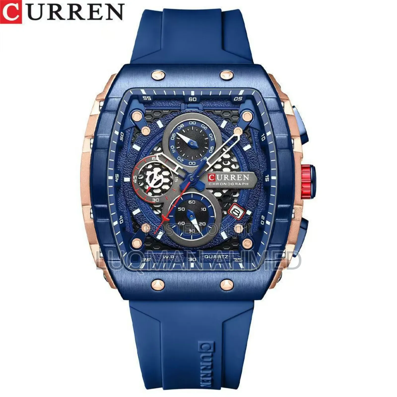 CURREN Rubber  Active Chronograph Comes With Box and Bag