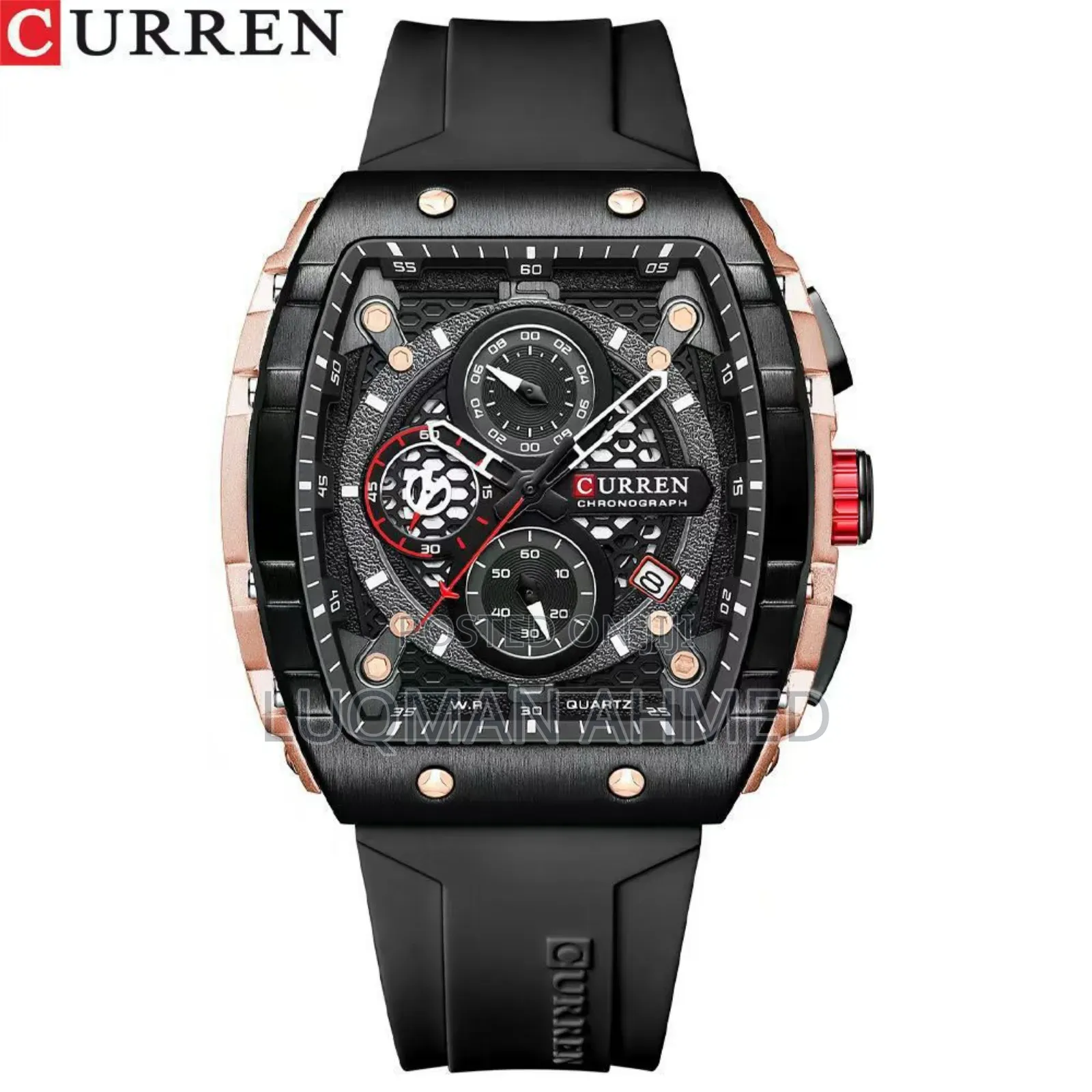 CURREN Rubber  Active Chronograph Comes With Box and Bag