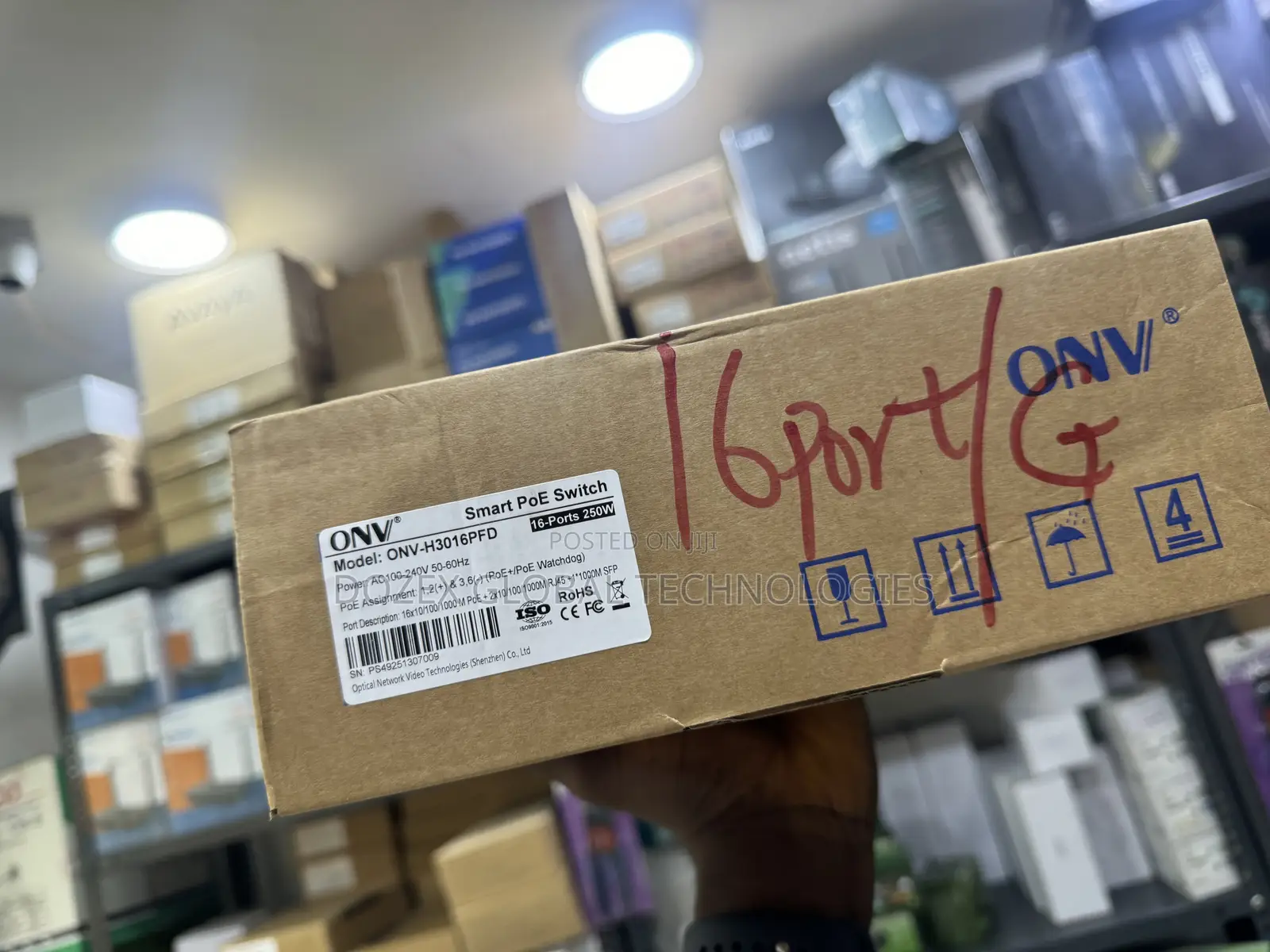 Onv 16 Ports Gigabits And Poe Switch