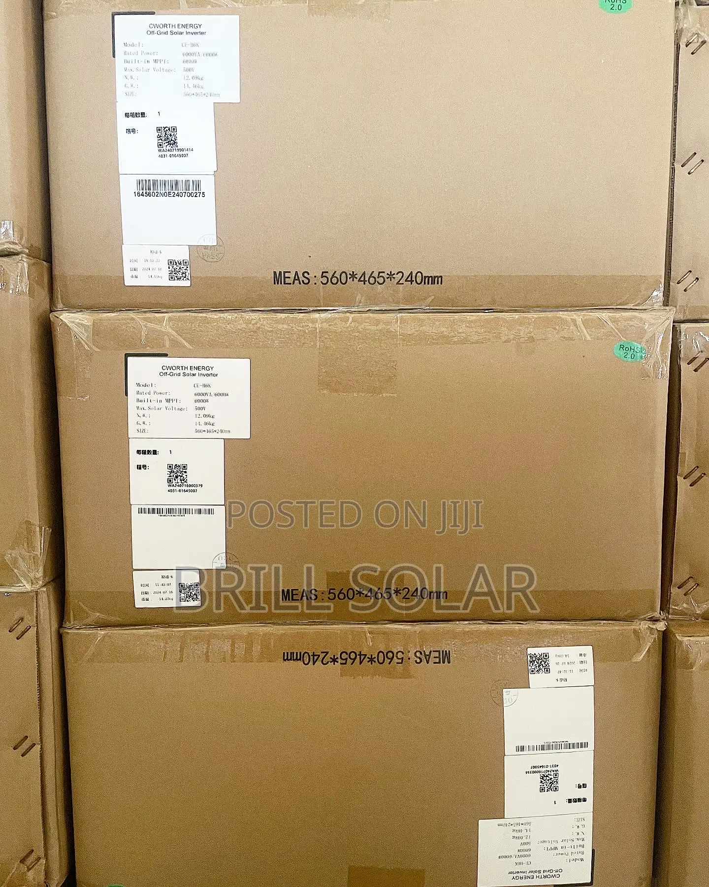 6kva-48v Cworth Energy Pure Sine Wave Hybrid Inverter