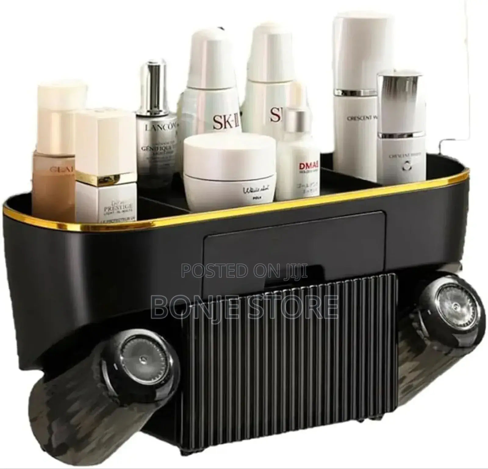 Toothbrush Holder Toothpaste Dispenser With Storage Shelf