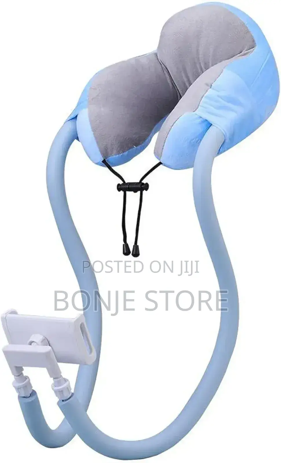 2in1 U-Shaped Neck Pillow With Gooseneck 360° Phone Holder