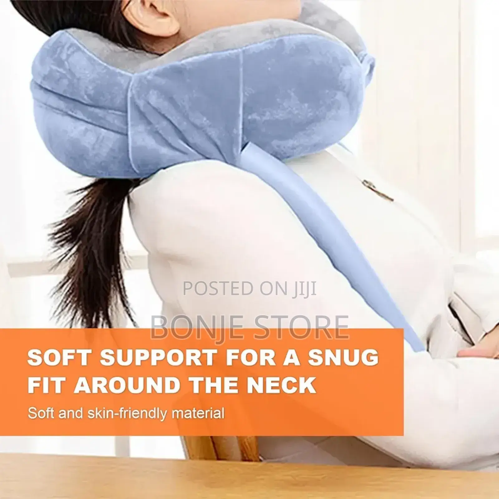 2in1 U-Shaped Neck Pillow With Gooseneck 360° Phone Holder