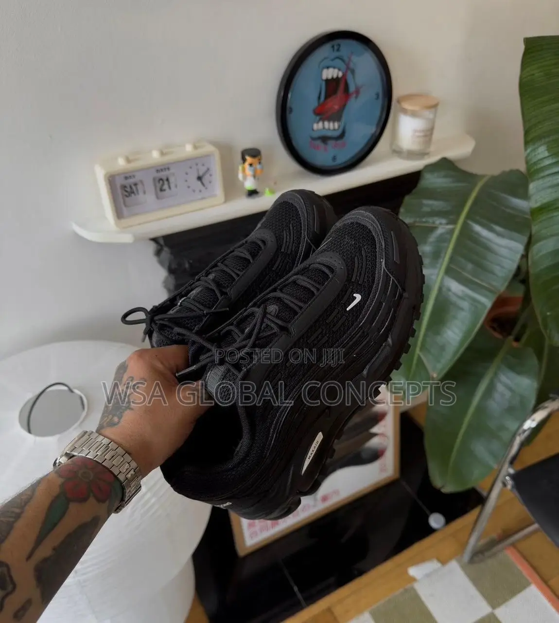 Hommie Plus X Nike Air Max TL 2.5 Black Sneakers