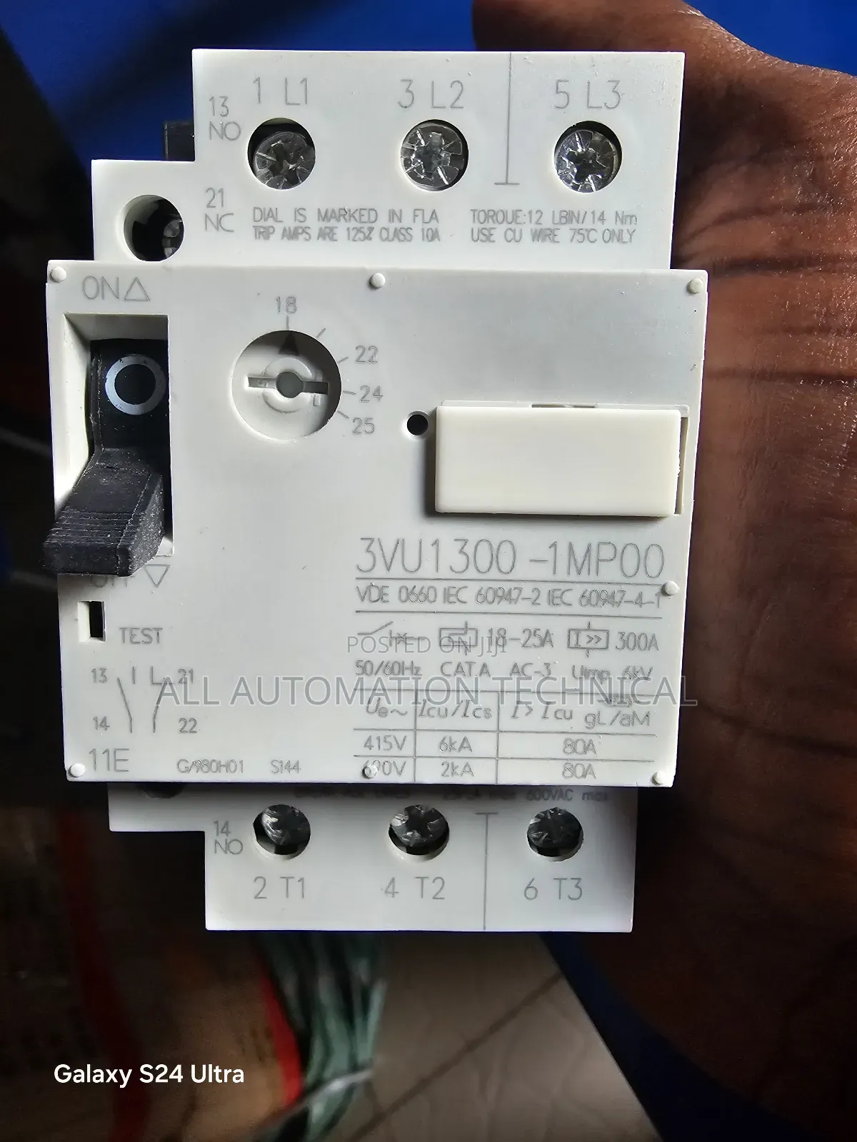 SIEMENS 3vu1300-1mp00, Circuit Breaker
