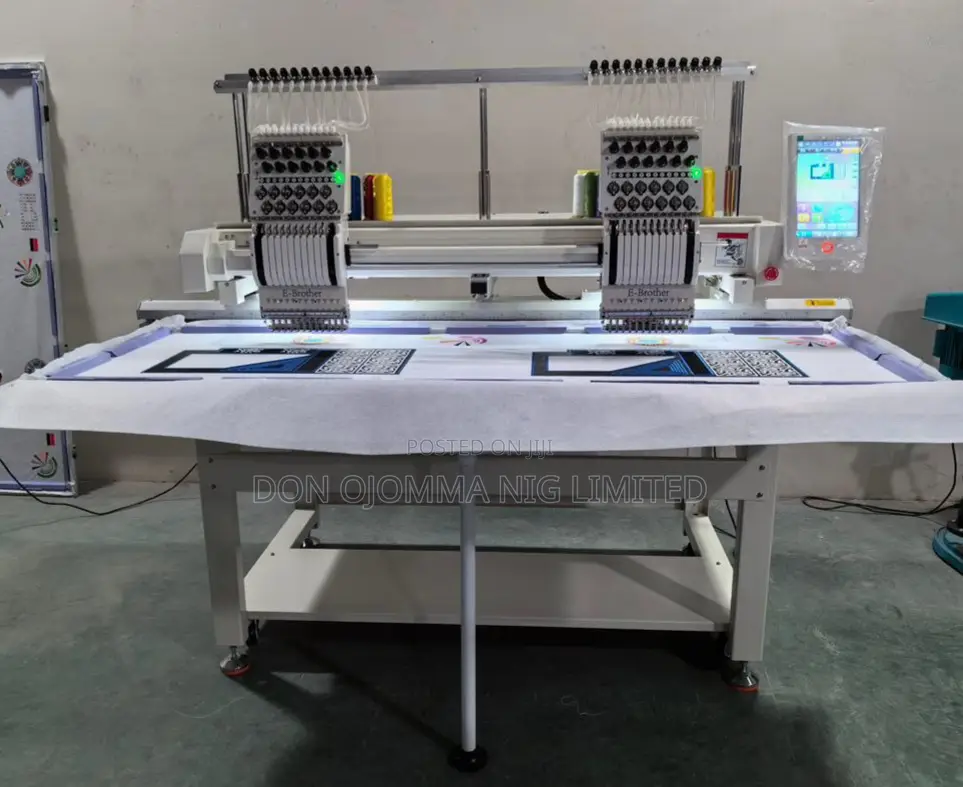 2 Head E-Brother Embroidery Machine 500*1200mm