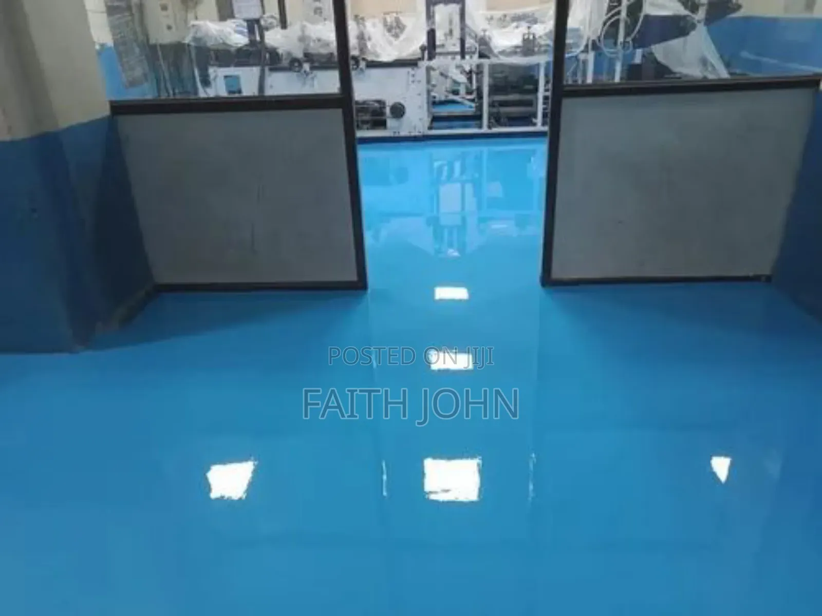 Perfect Blue Industrial Epoxy Flooring