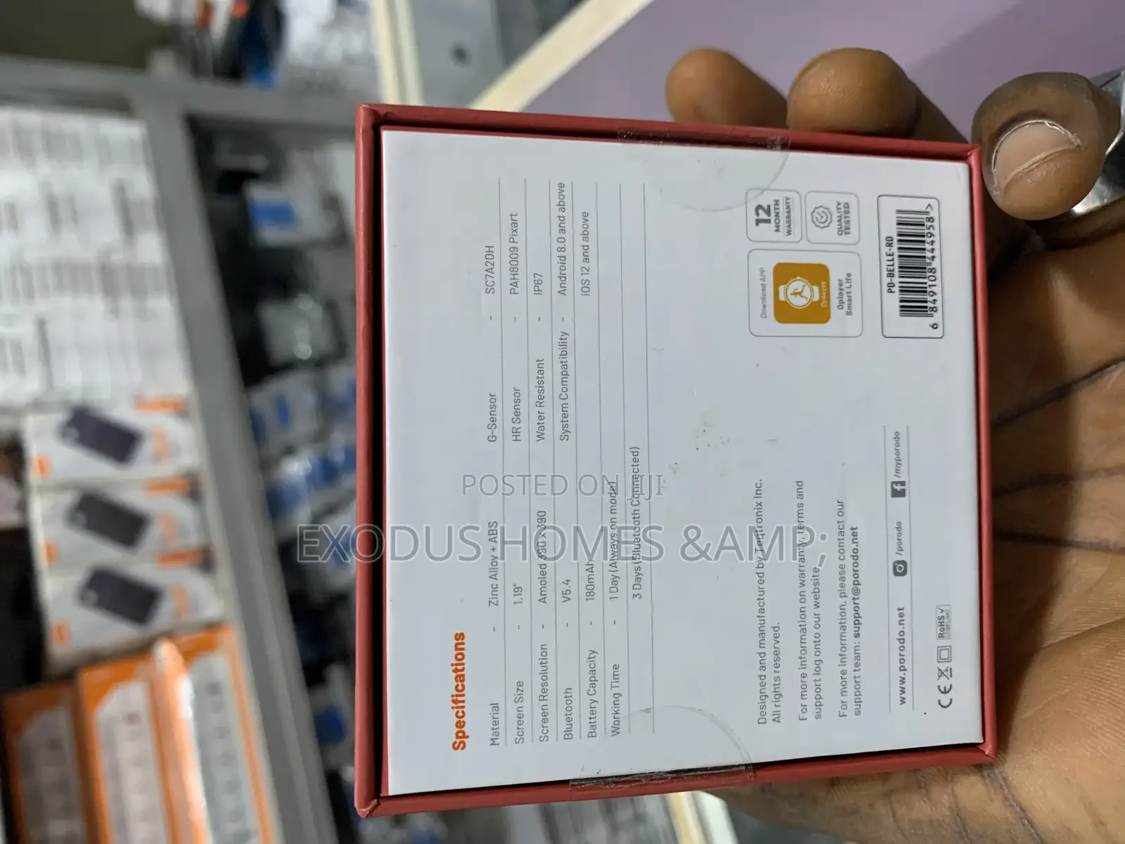 Porodo Belle Smart Watch AMOLED Display