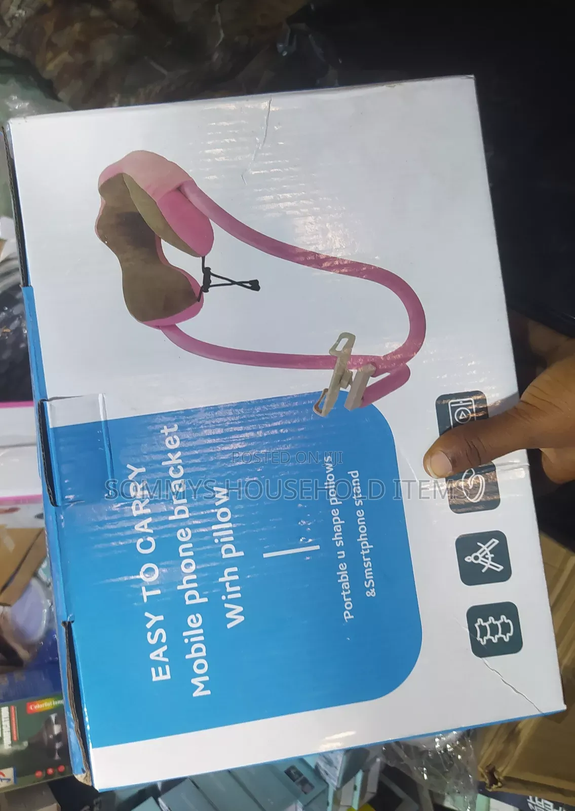 Neck Pillow With Phone Holder