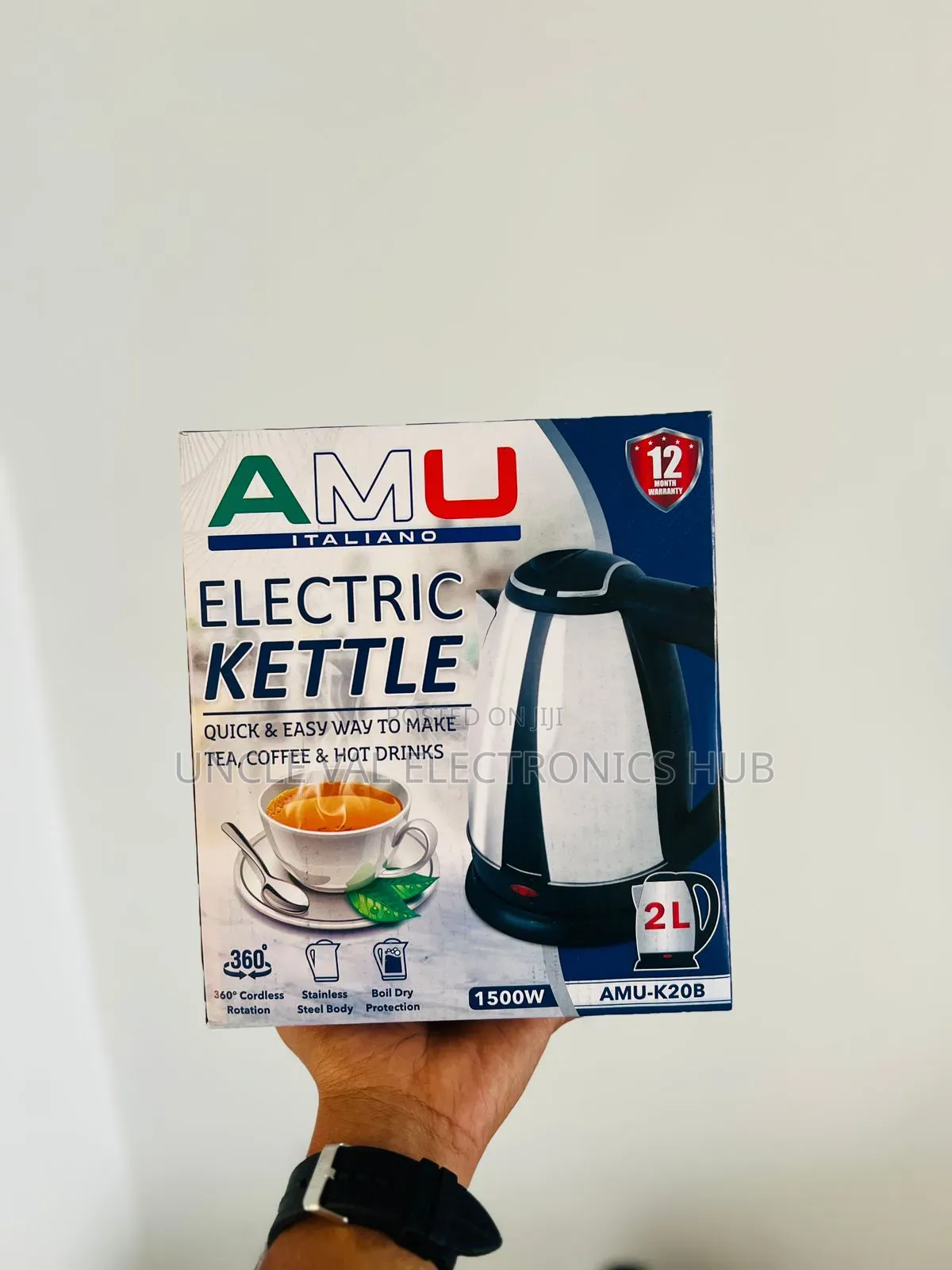 Amu Italiano 2ltr Electric Kettle