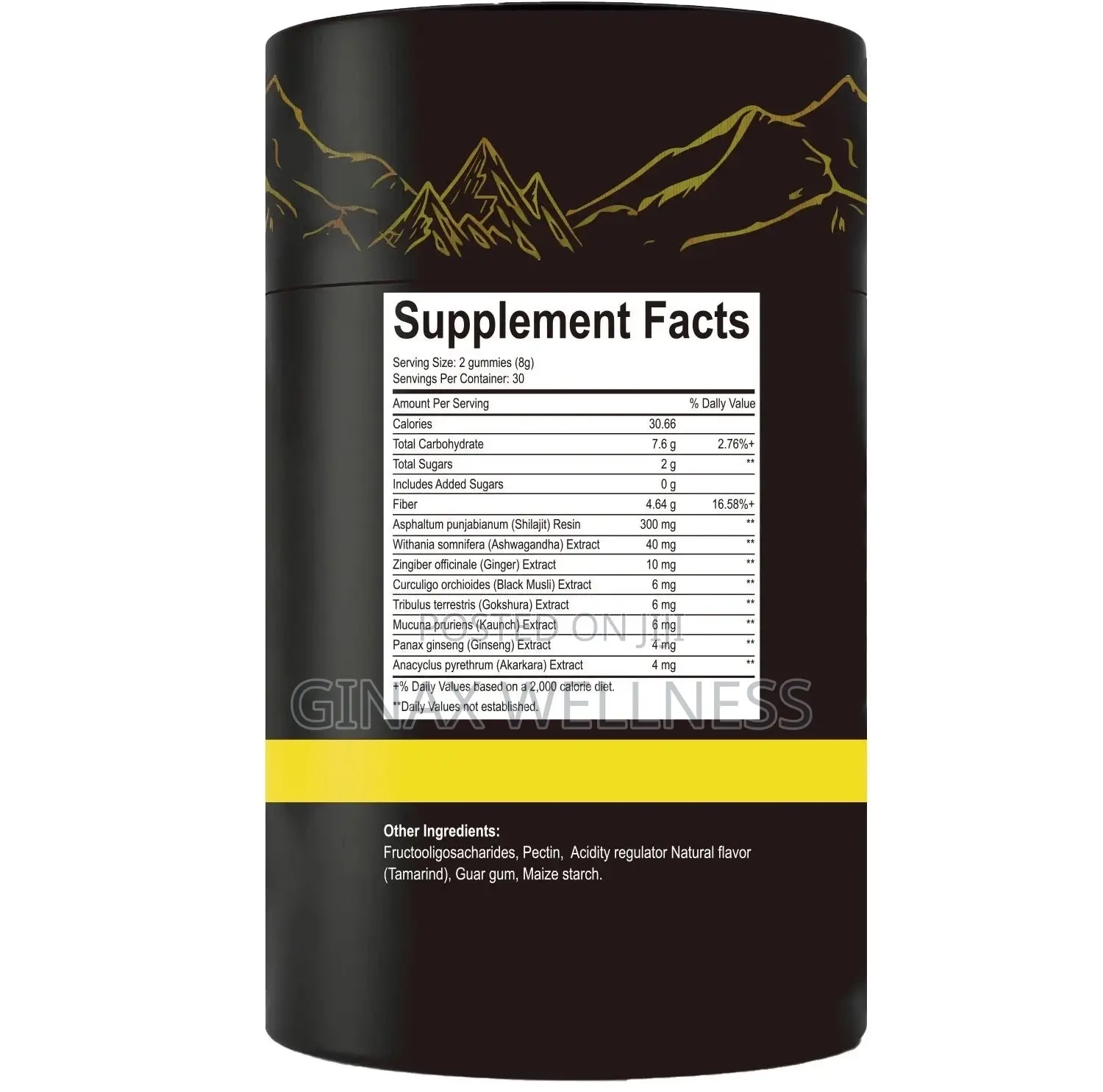 Pure Himalayan Shilajit Gold Gummies for Energy and Vitality (3000mg)