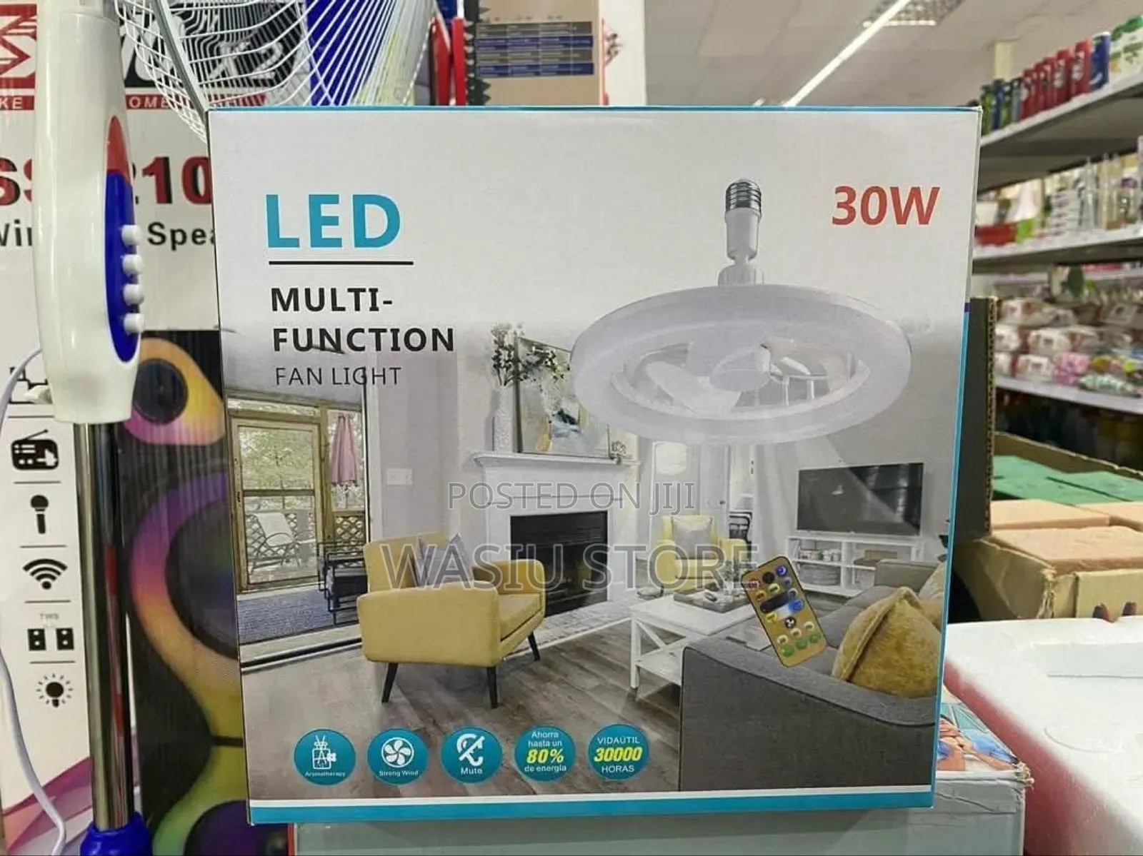 LED Multi-Function Fan With Light