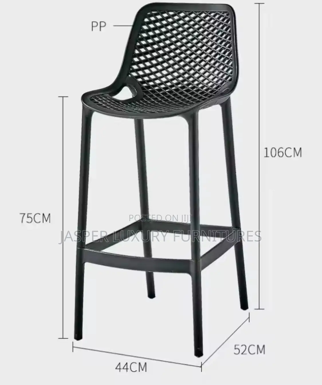 High Bar Stools Designed for Outdoor and Indoor