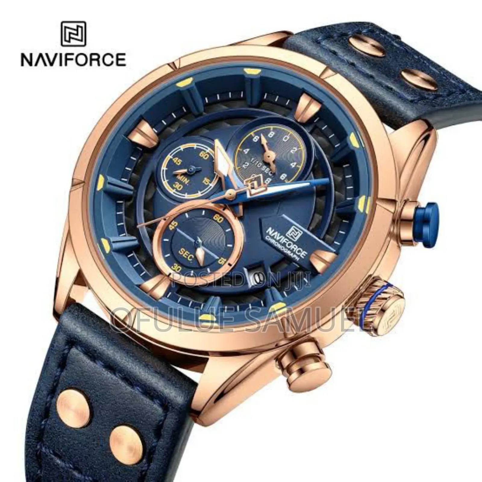 Naviforce Leather Wristwatch