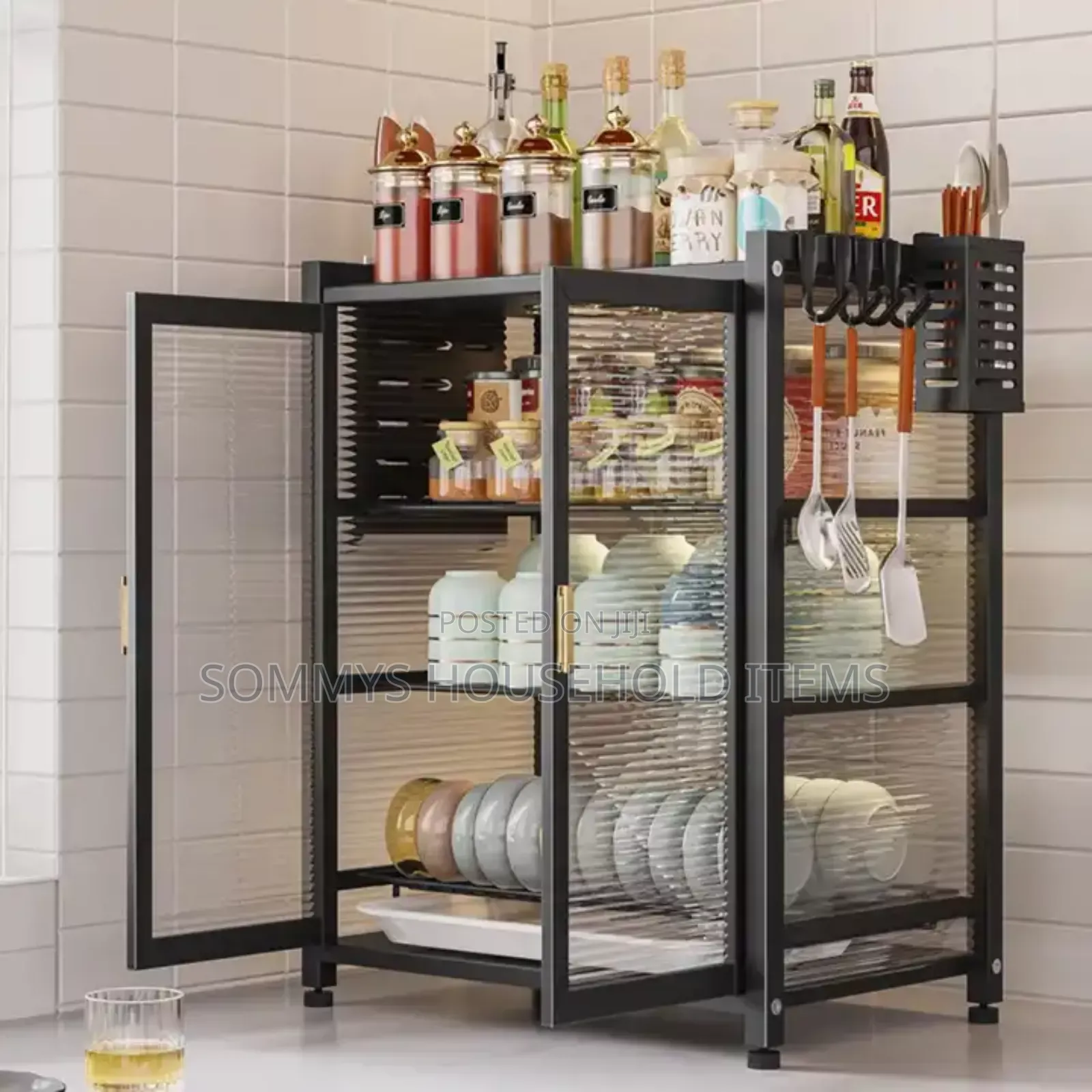 Dish Drainer With Glass Cover