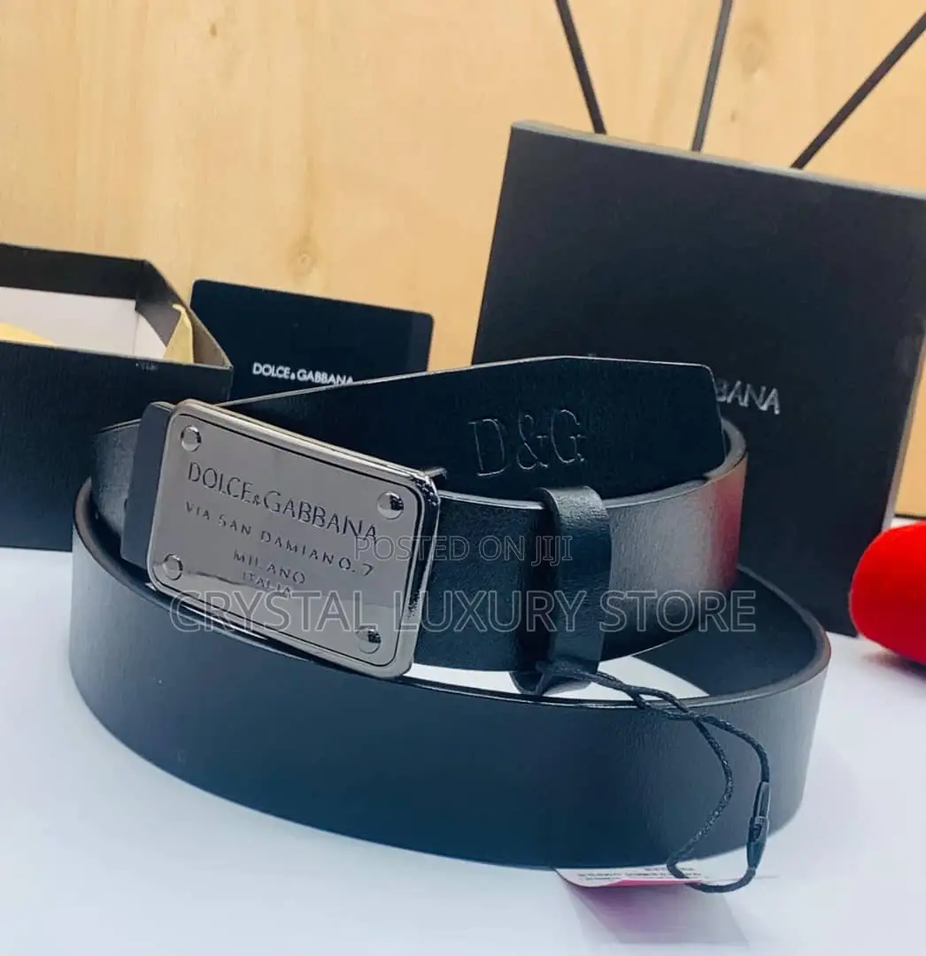 Dolce Gabbana Quality Luxury Men Genuine Leather Belt