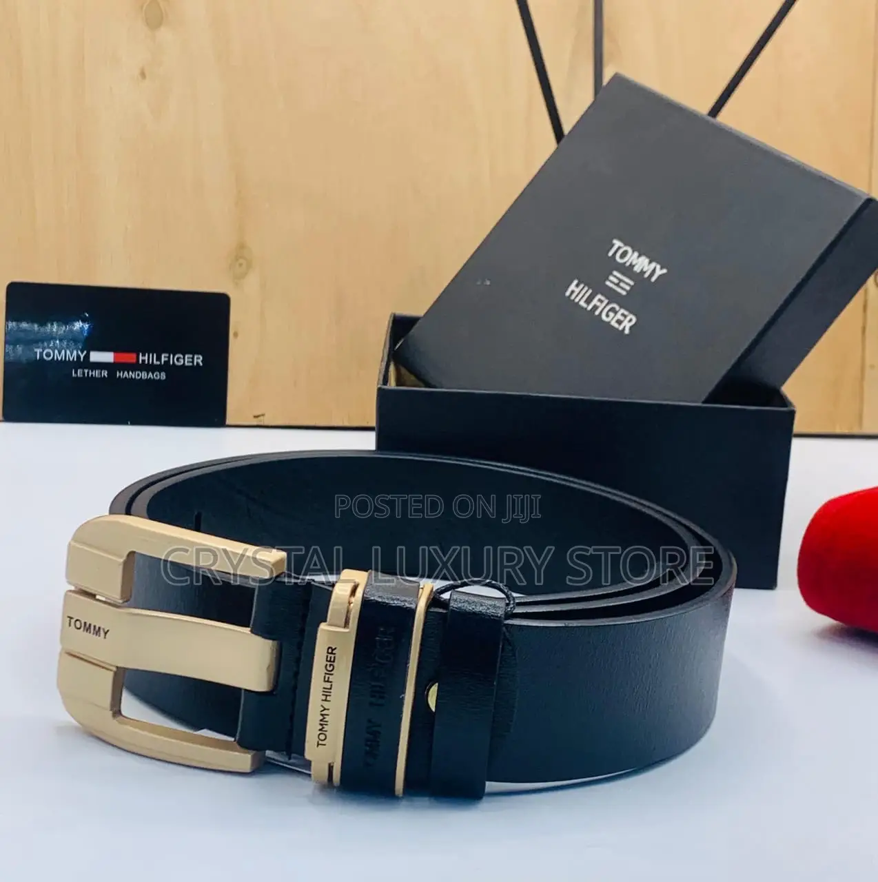 Two Sides Tommy Hilfiger Quality Luxury Genuine Leather Belt
