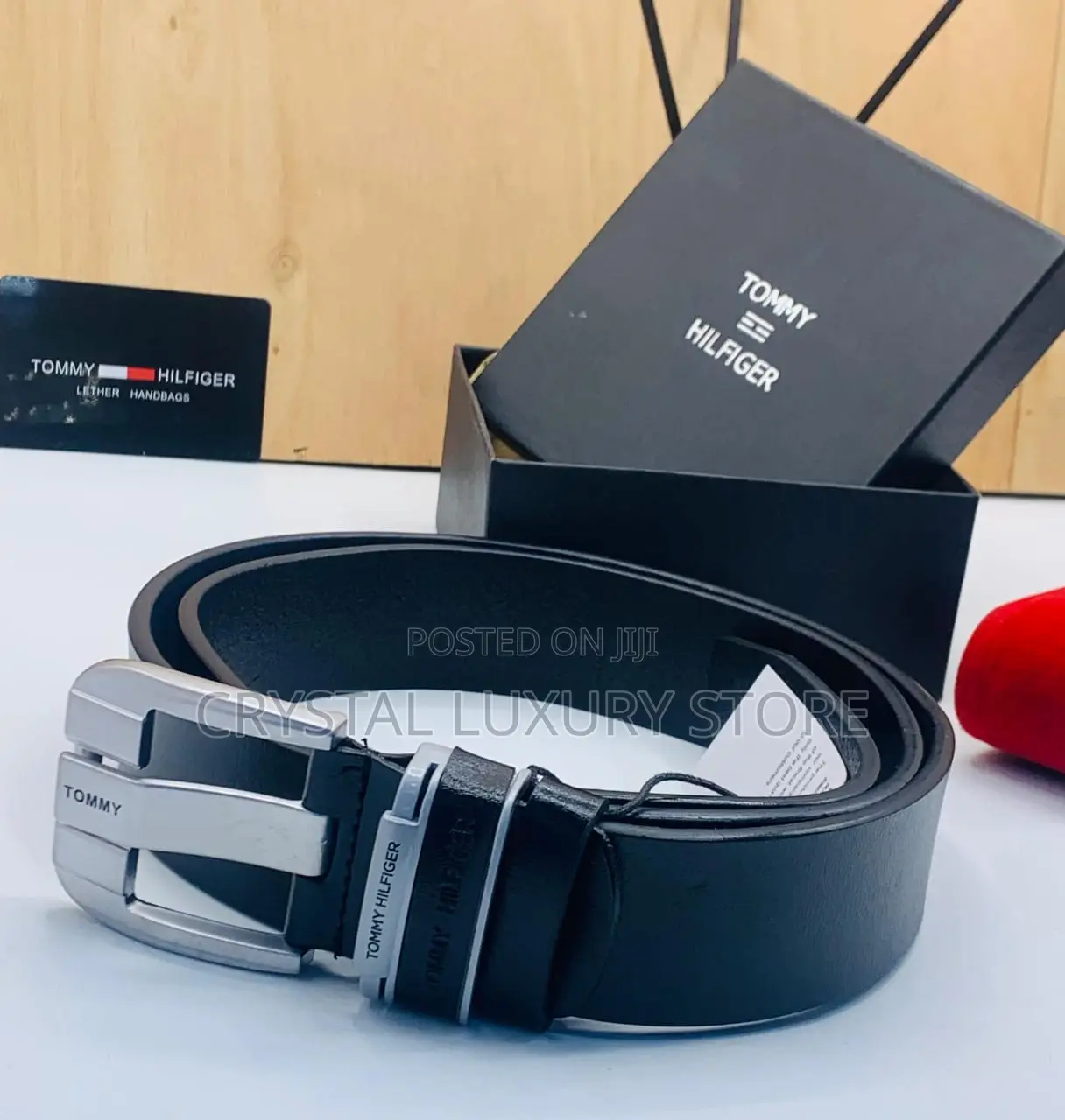 Two Sides Tommy Hilfiger Quality Luxury Genuine Leather Belt