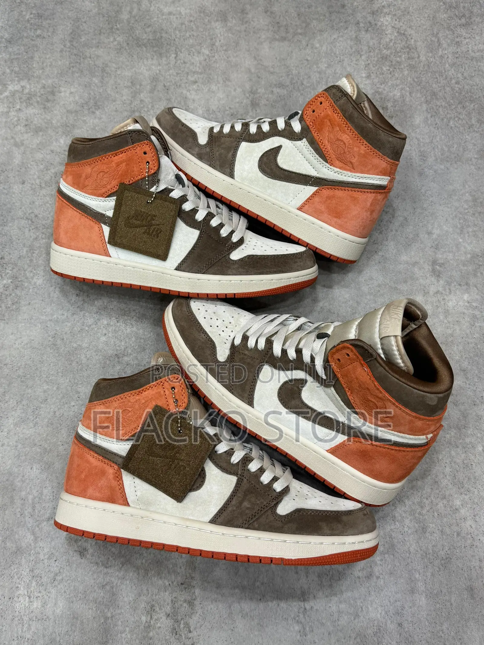 Original Air Jordan 1 Retro High Sp Dusted Clay Sneakers