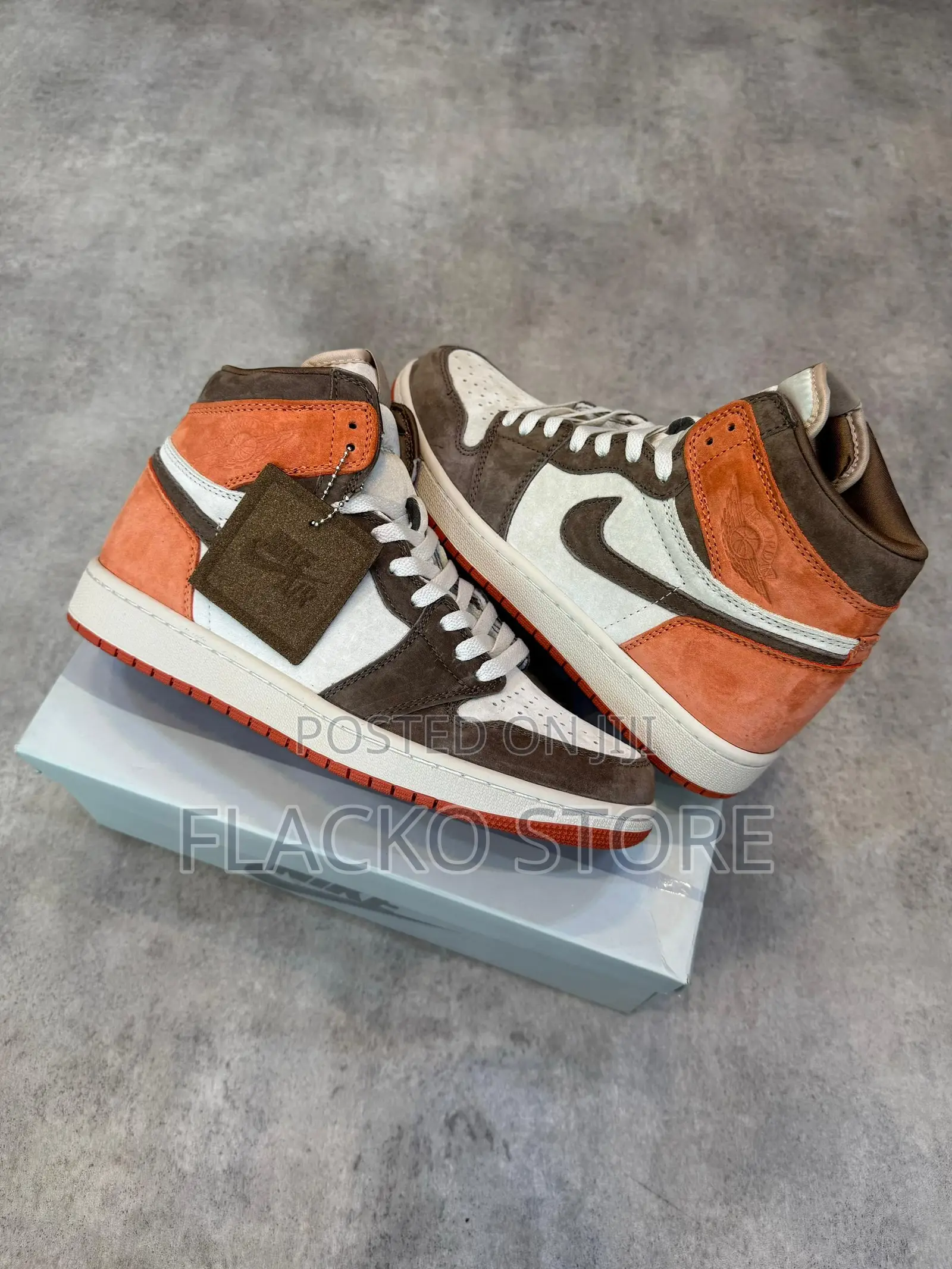 Original Air Jordan 1 Retro High Sp Dusted Clay Sneakers