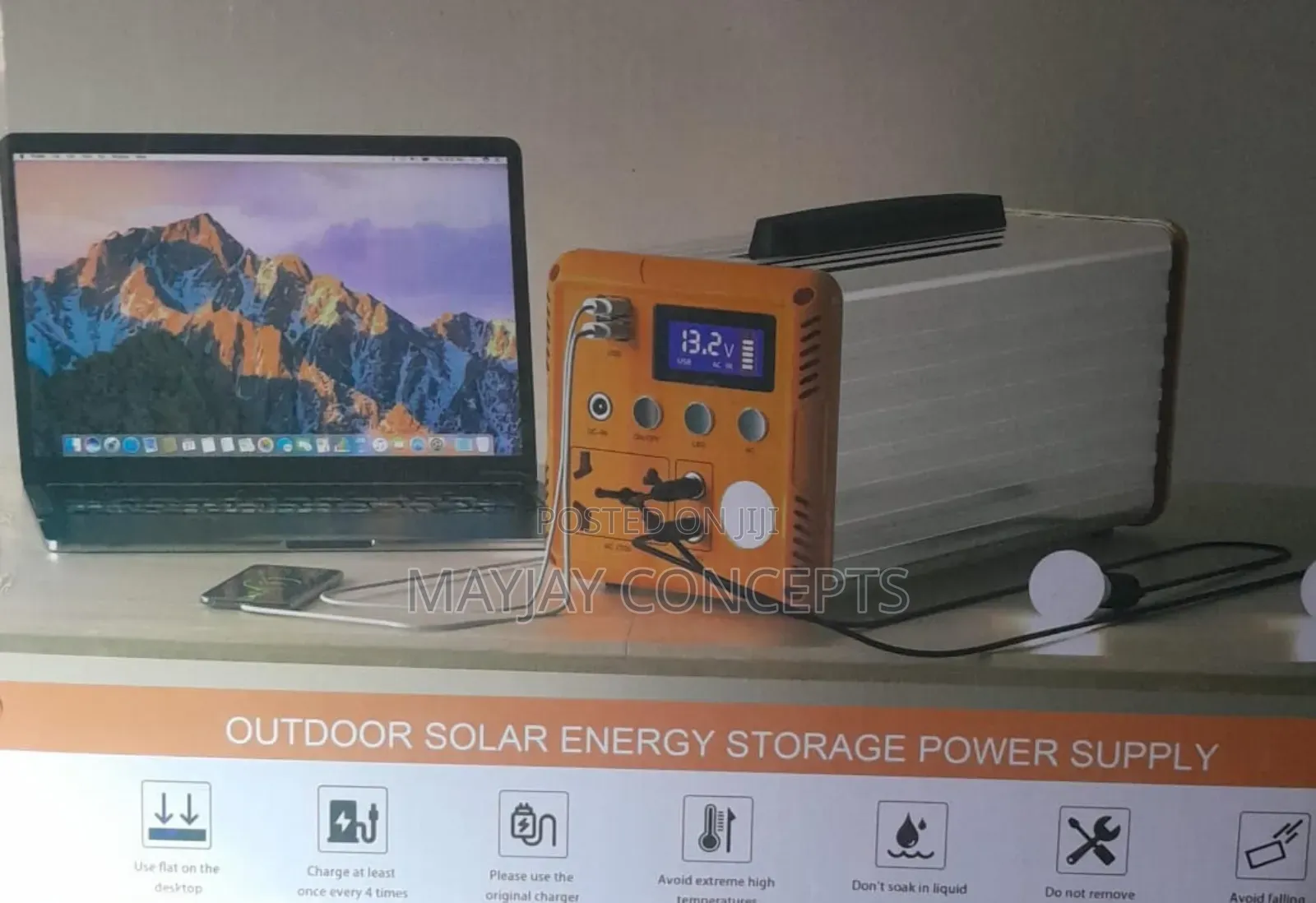 300w Solar Generator Power Supply for Tv,Laptop,Fan