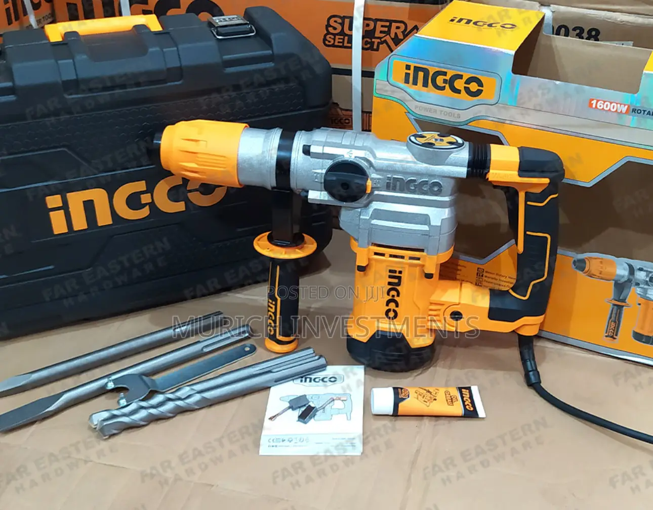 Ingco 1600w Industrial Rotary Hammer RH1600388