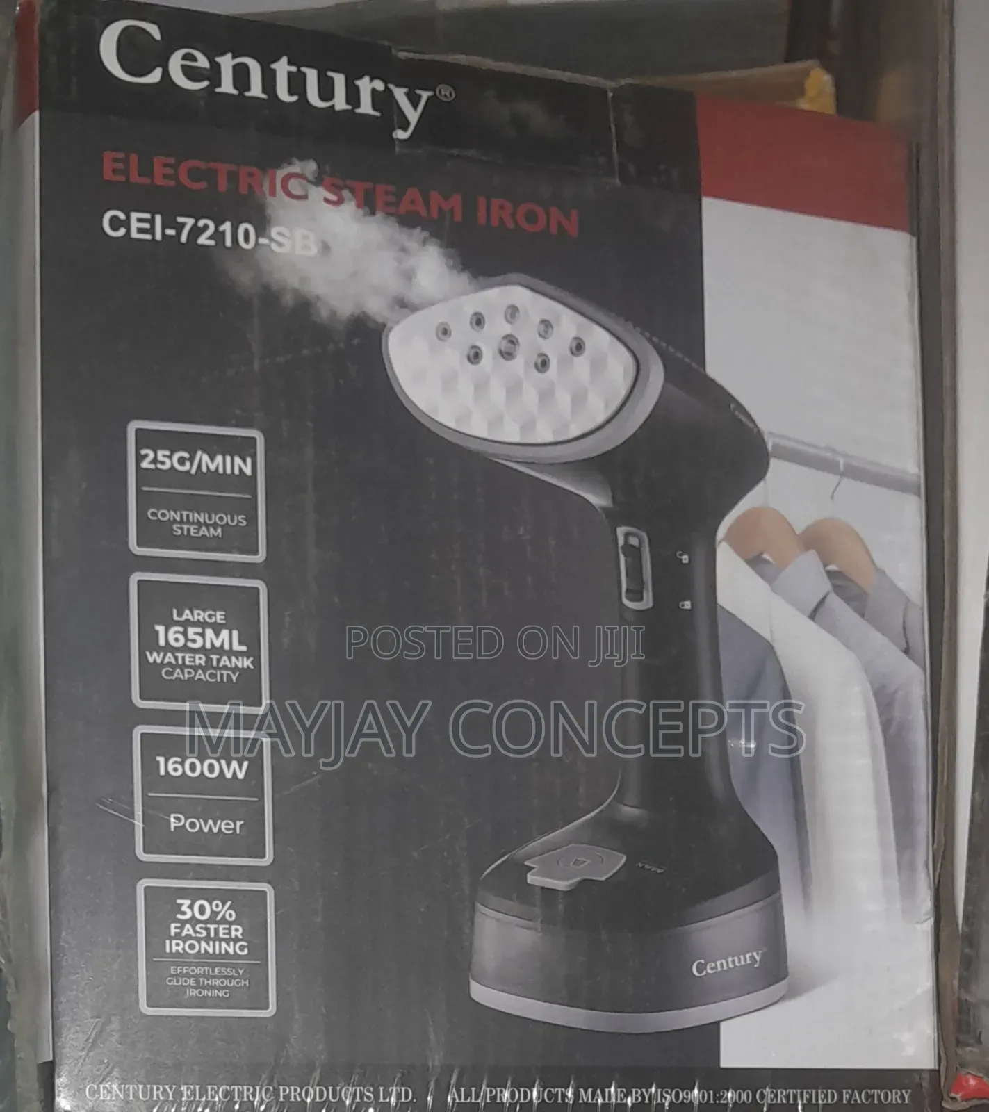 Century Electric Steam Iron With Built-in Pump-cei-7210-sb