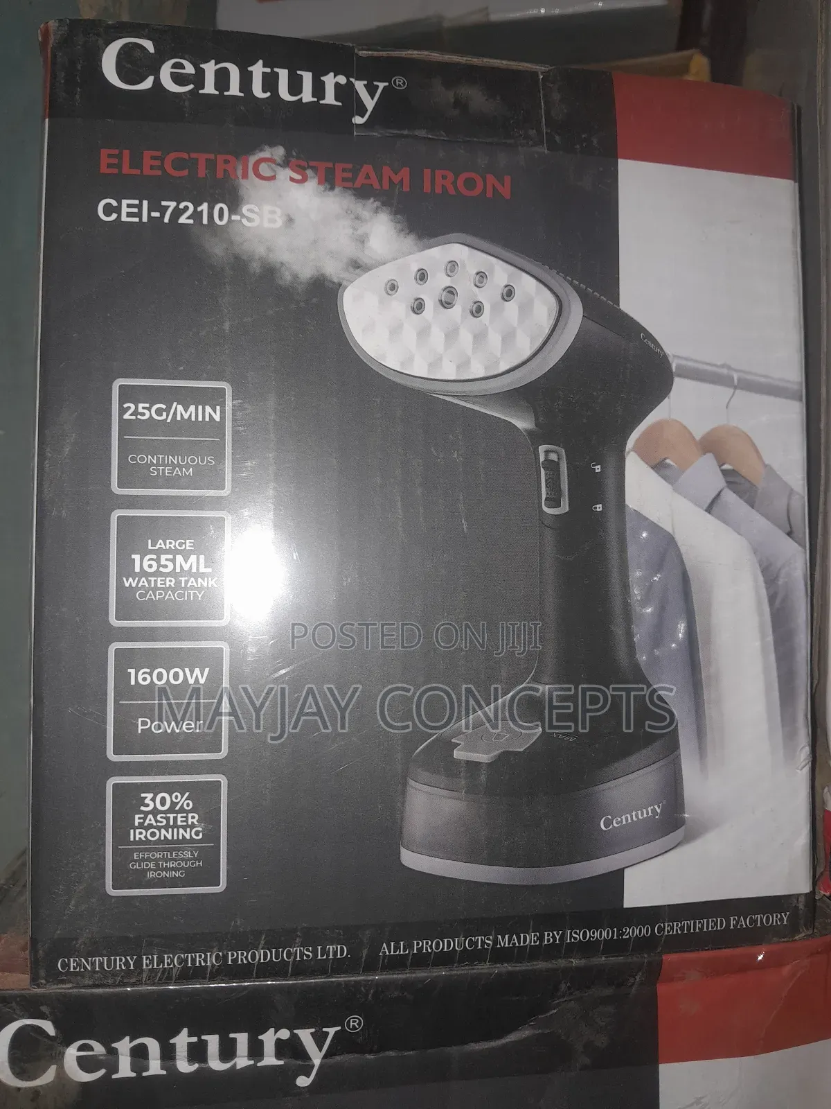 Century Electric Steam Iron With Built-in Pump-cei-7210-sb
