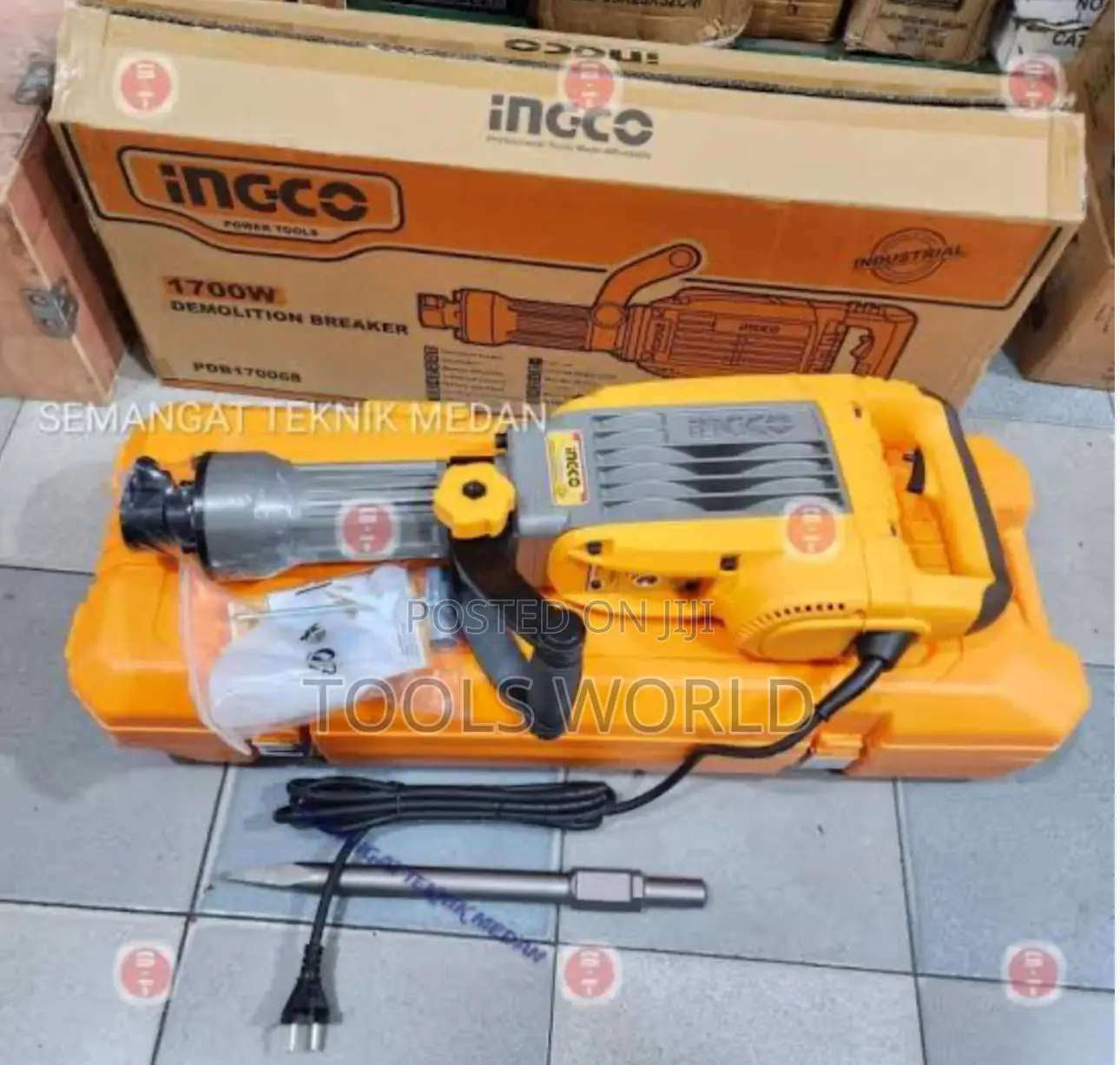 Ingco 1700W Jack Hammer Demolition Breaker 14kg