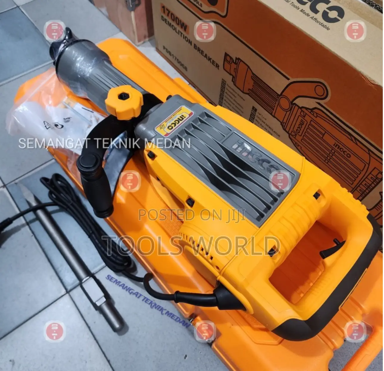 Ingco 1700W Jack Hammer Demolition Breaker 14kg