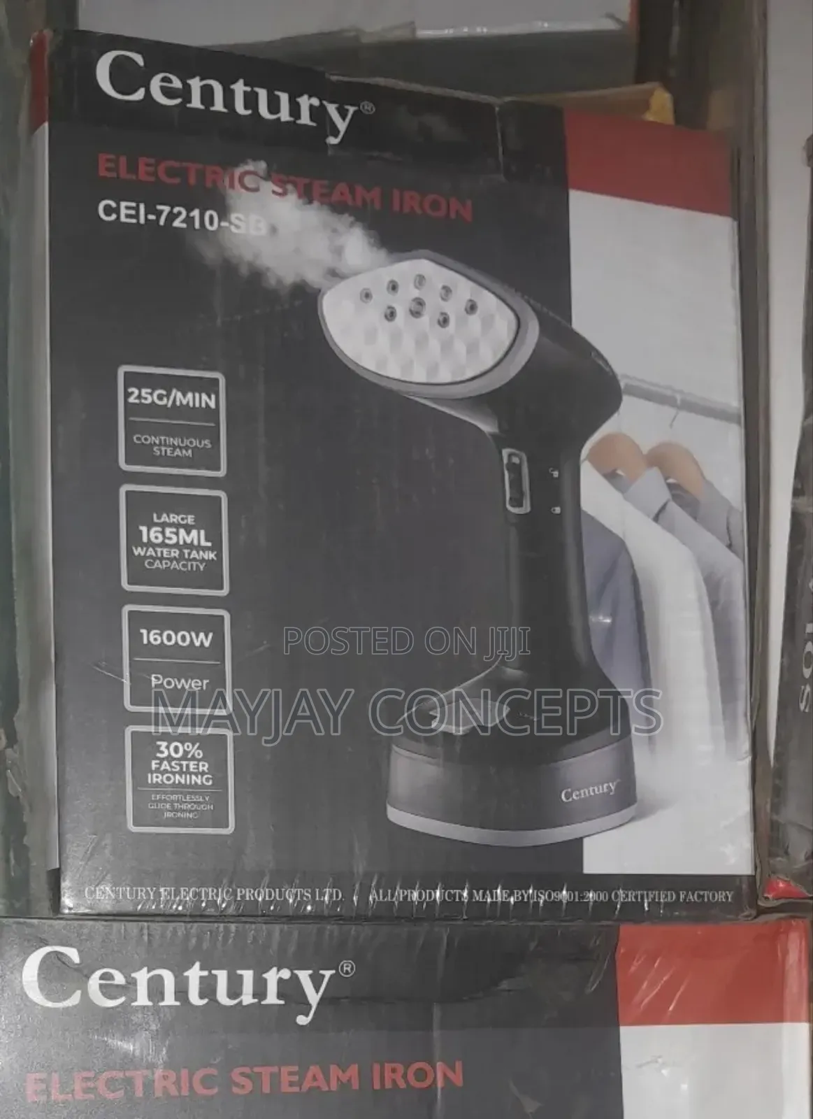 Century Electric Steam Iron With Built-in Pump-cei-7210-sb
