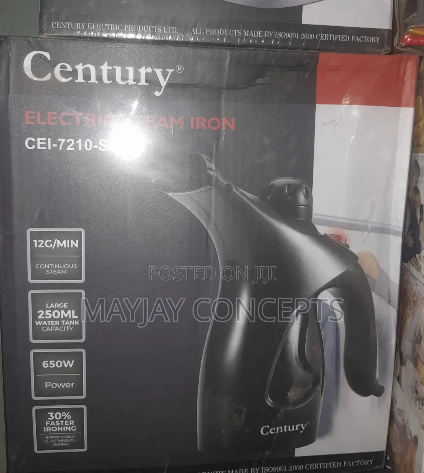 Century Electric Steam Iron With Built-in Pump-Cei-7210-Sa