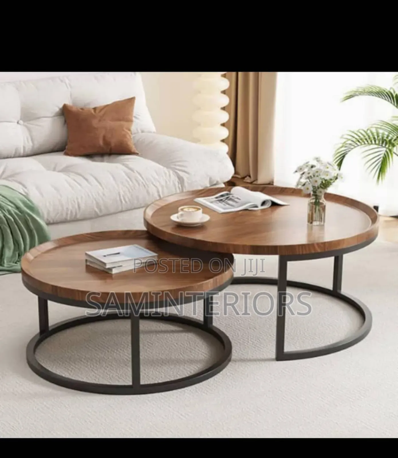 New Design Wooden Top 2in1 Center Table