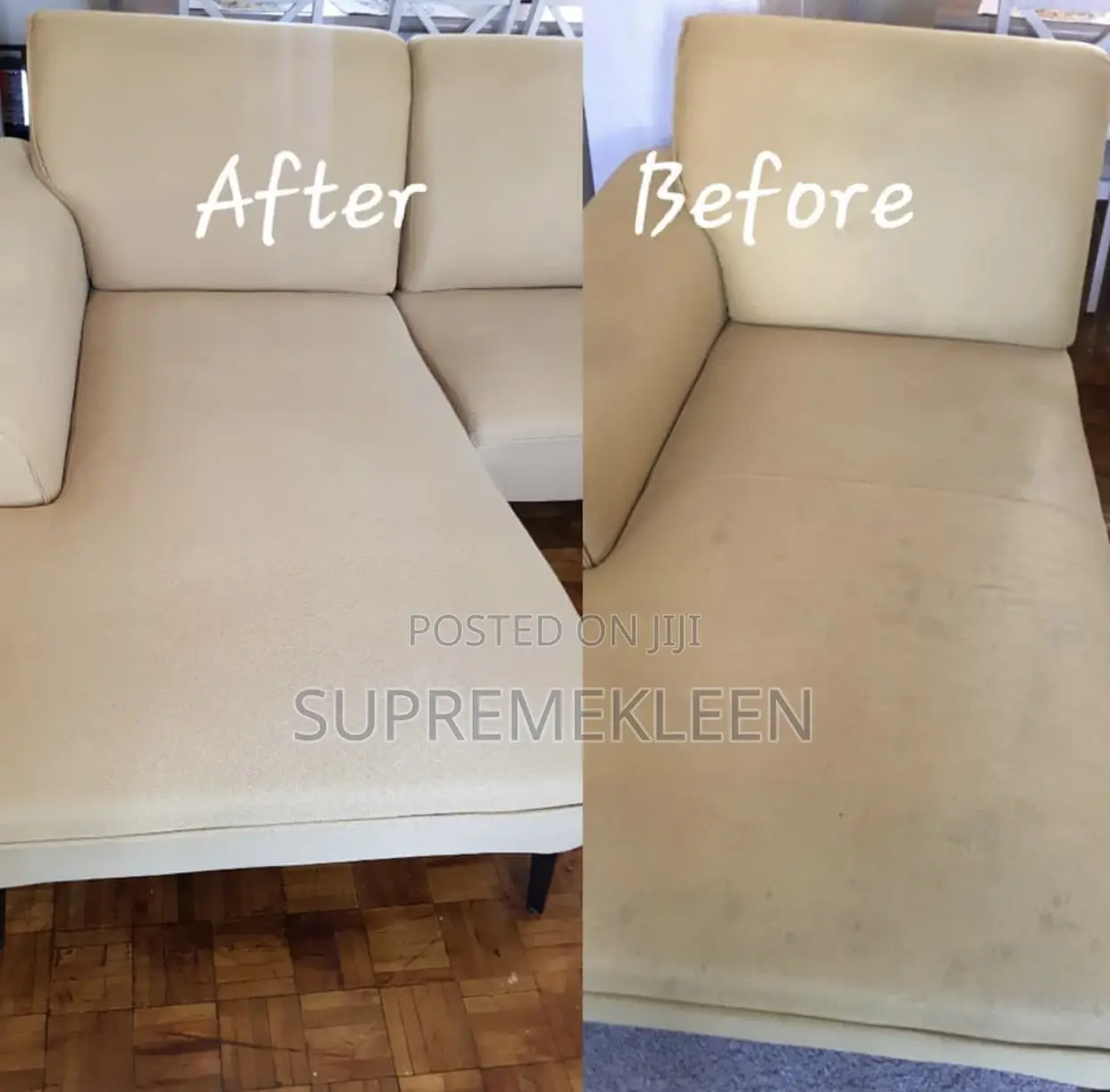 Before and After Sofa Cleaning and House Cleaning