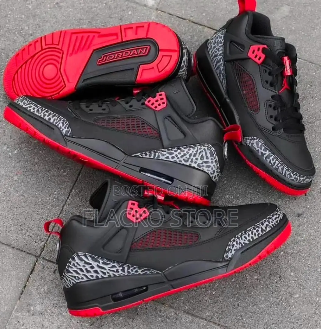 Original Air Jordan Spizike Low Bred Sneakers