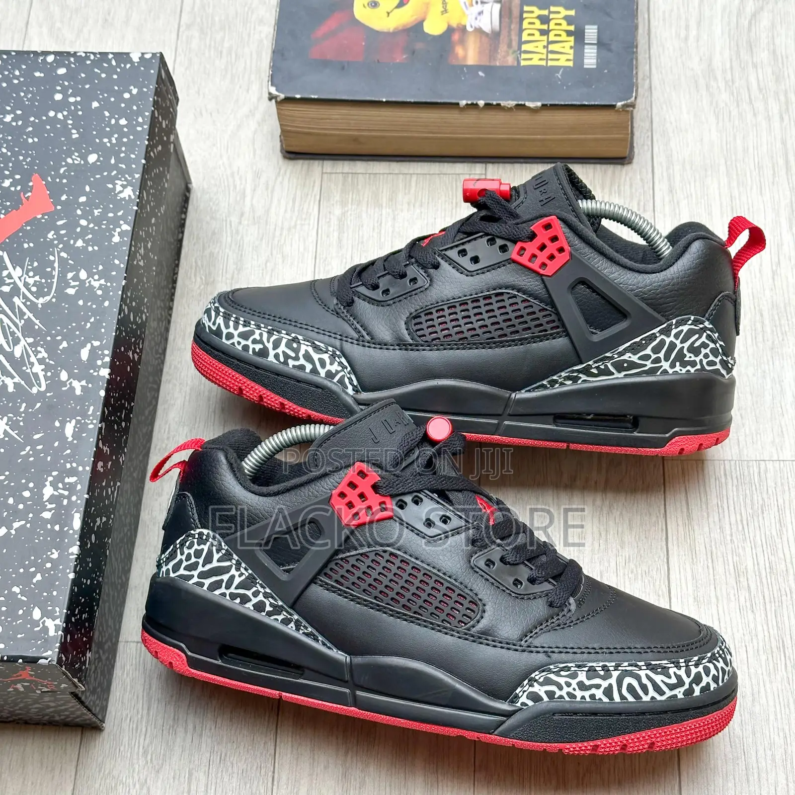 Original Air Jordan Spizike Low Bred Sneakers