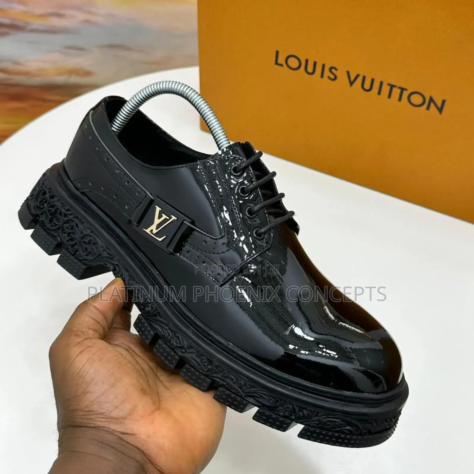 Original Louis Vuitton High Quality Leather Corporate Shoe