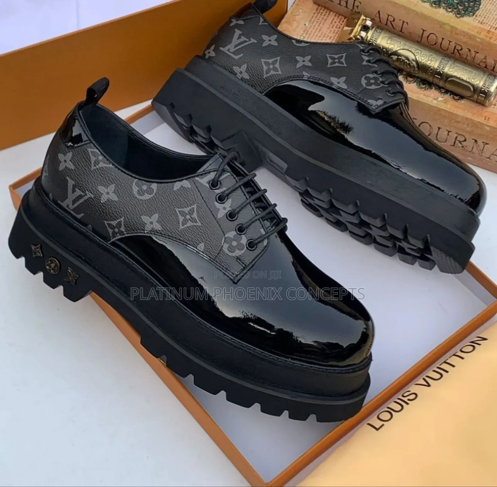 Original Louis Vuitton High Quality Leather Corporate Shoe