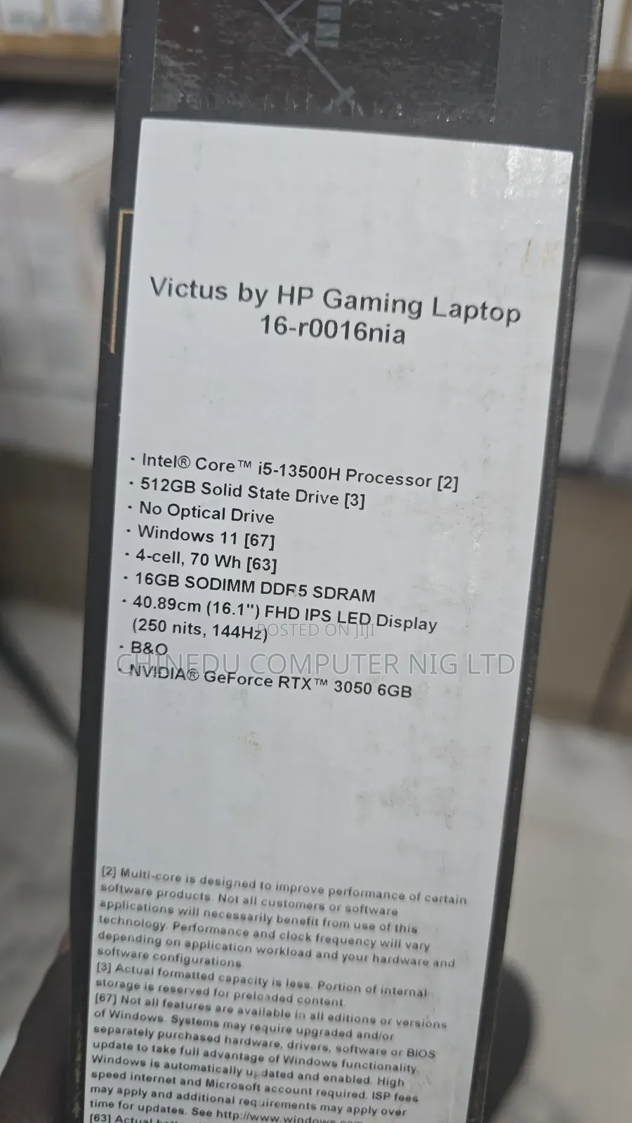 New Laptop HP Victus 16 16GB Intel Core i5 SSD 512GB