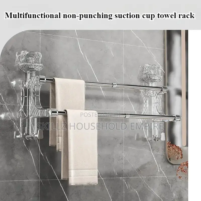 Double Pole Hanging Towel Rack