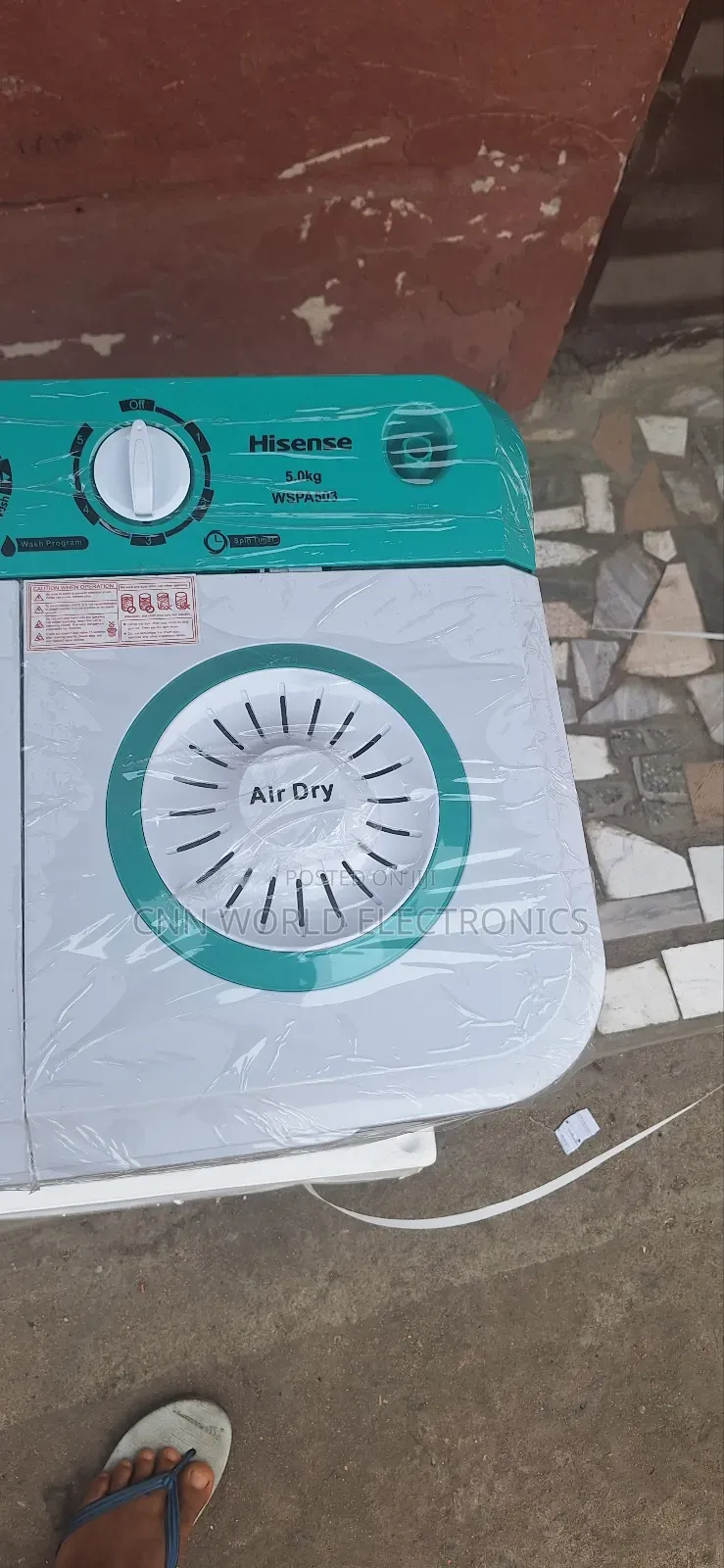 Original Hisense Top Load Manual (5kg) Washing Machine 1year