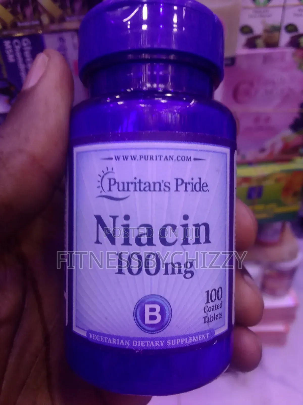 Puritan's Pride Niacin 100mg X 100 Tablets