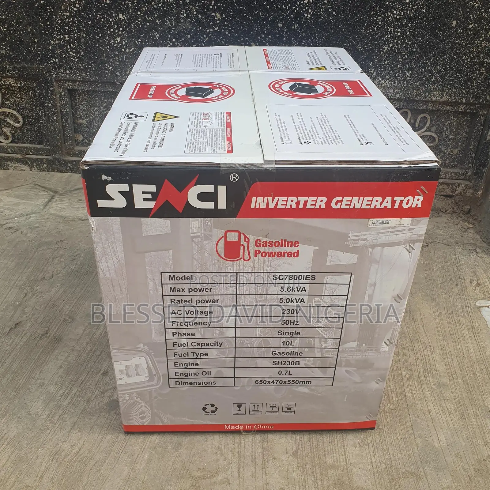 Senci Silent Inverter Generator Sc7800ies 5.0kva