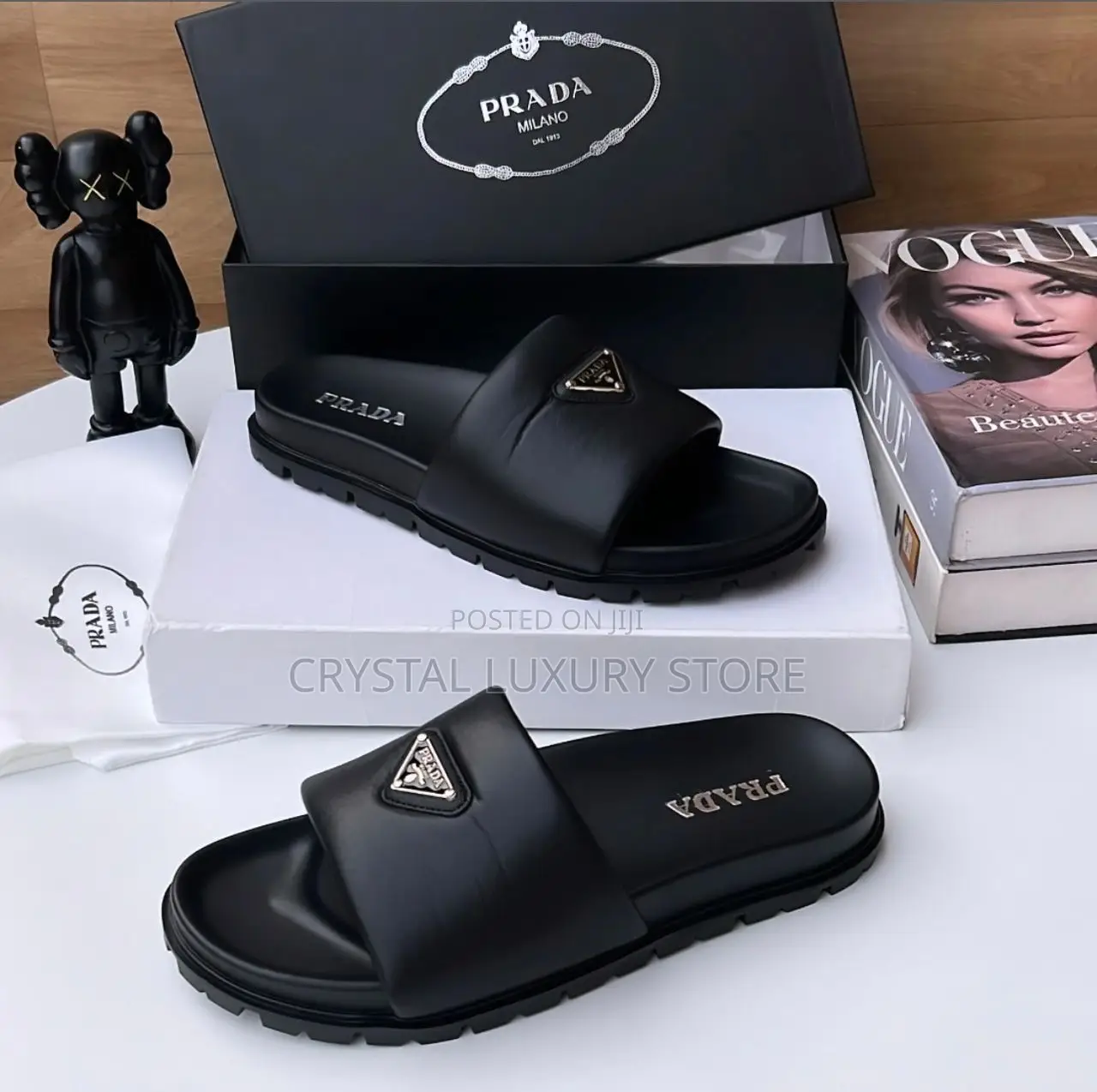 Prada Quality Luxury Men Slides