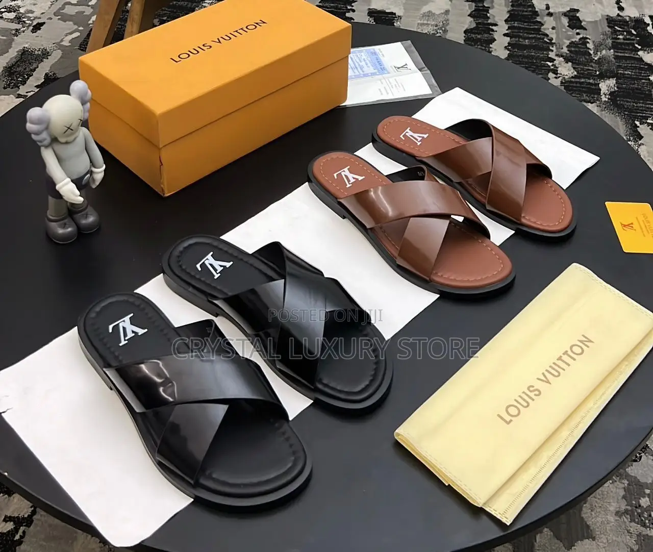 Louis Vuitton Quality Luxury Men Genuine Leather Pams