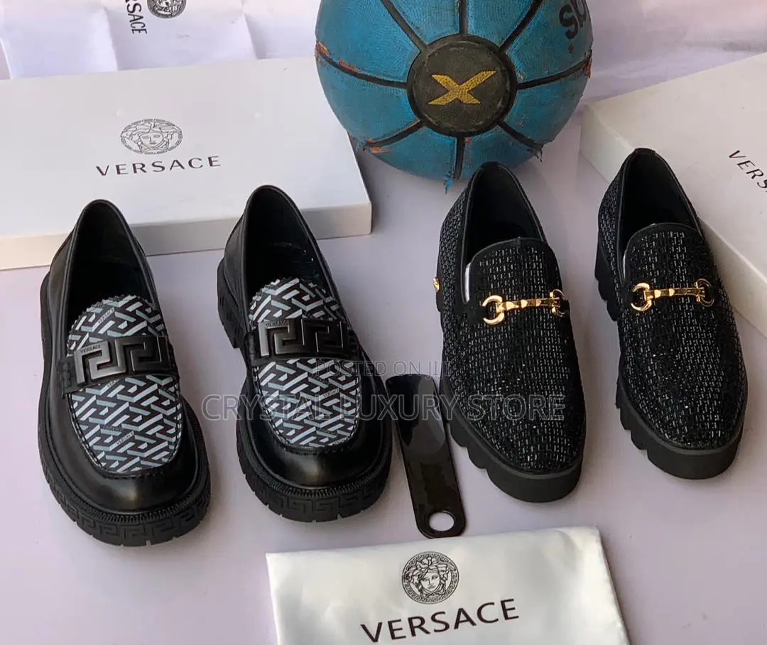 Versace Quality Luxury Men Genuine Leather Shoe