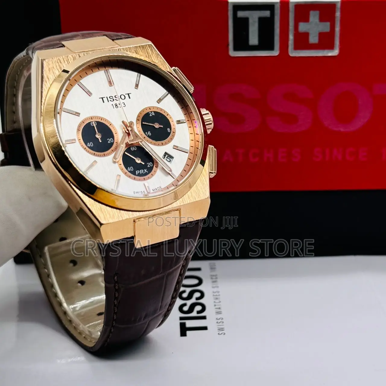 Tissot Quality Luxury Men Genuine Leather Wristwatch