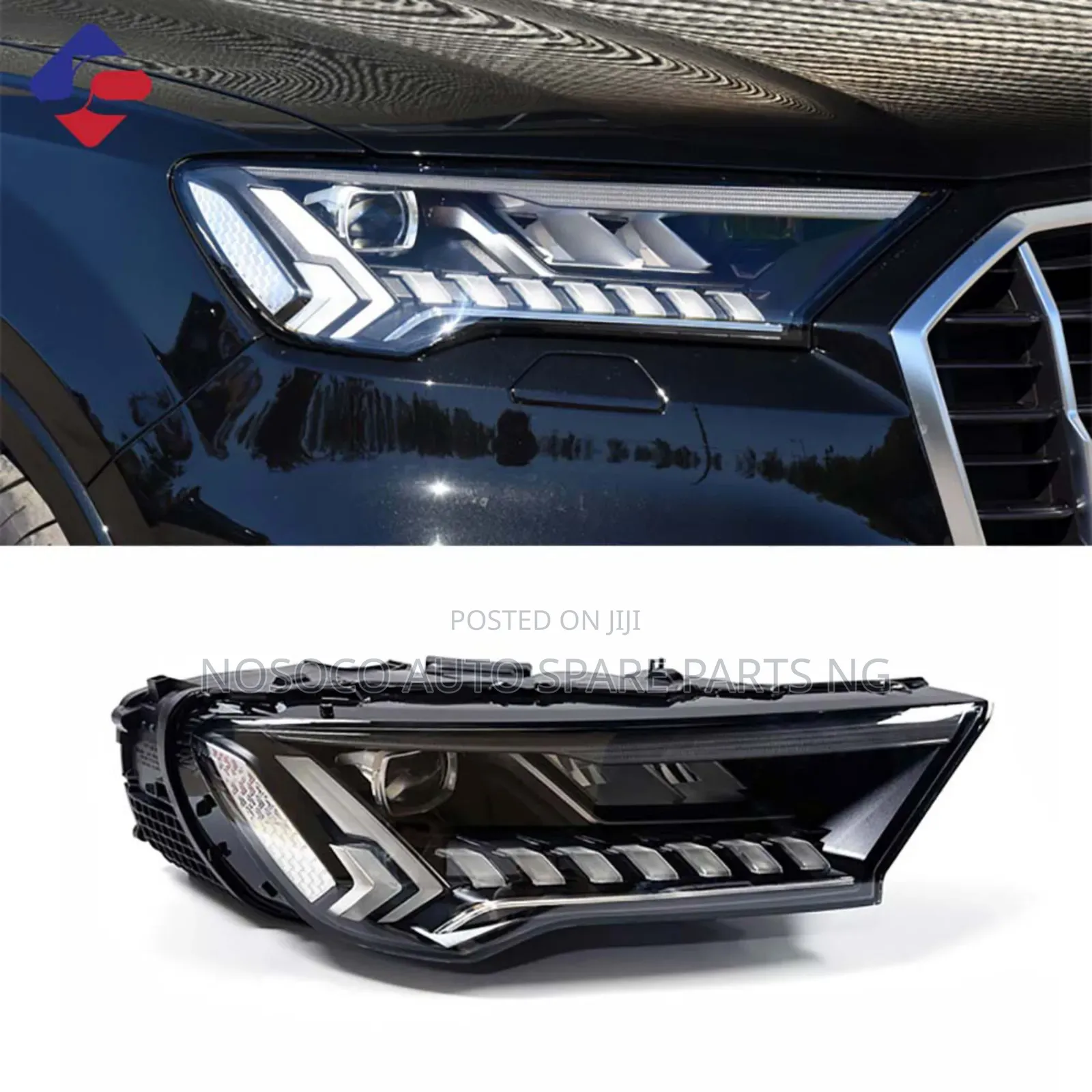 Set Of Head Light Audi Q7 2022 And 2024