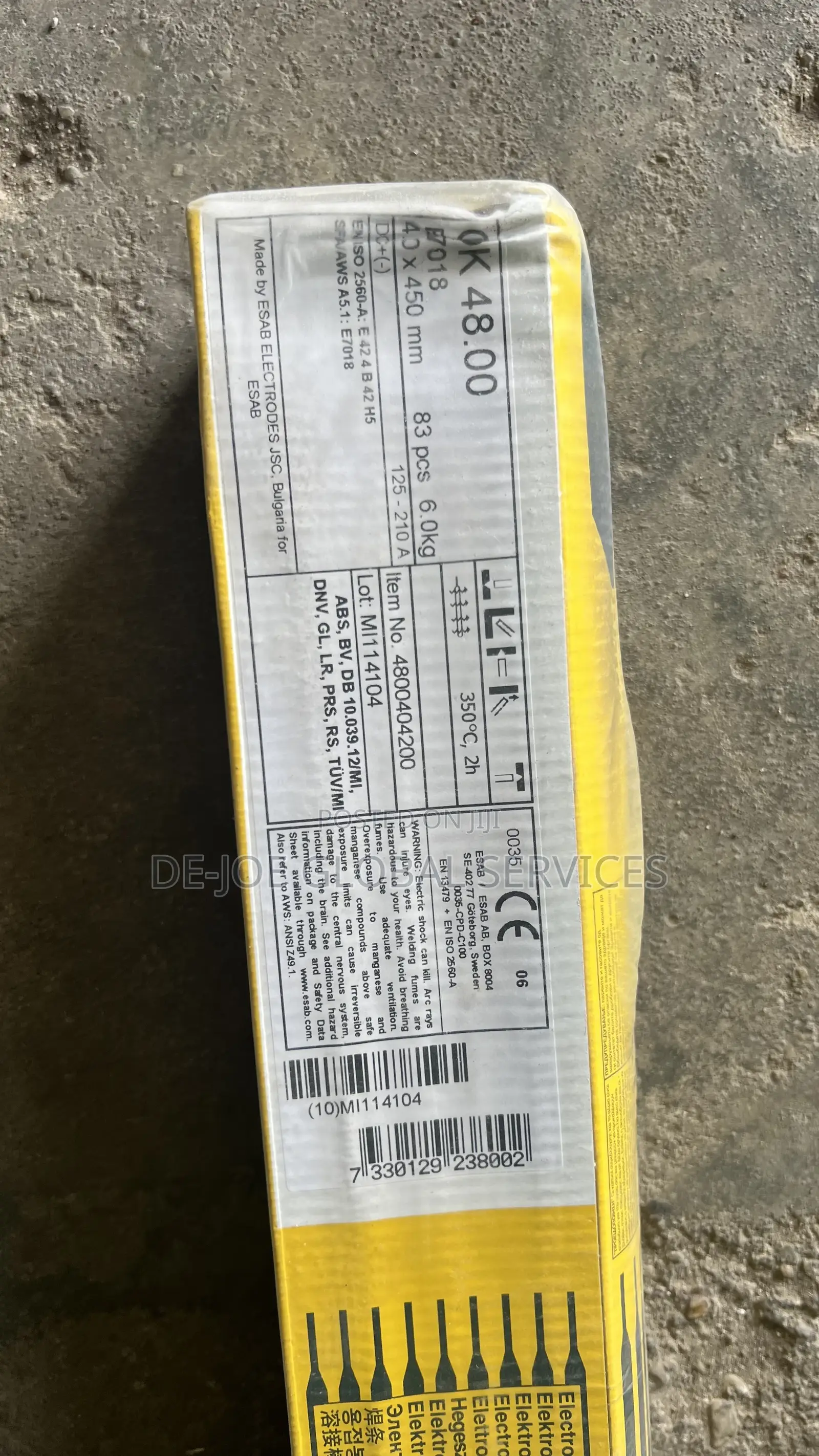 Esab Ok48 4mm X 450mm Electrode Paper Packet